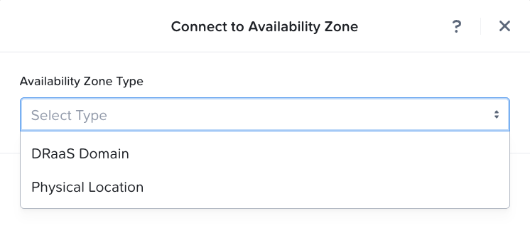 DR - Connect to Availability Zone