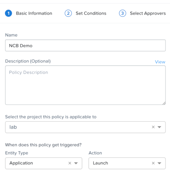 Approval policy creation, part 1