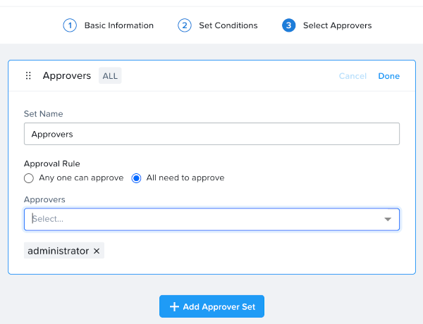 Approval policy creation, part 3